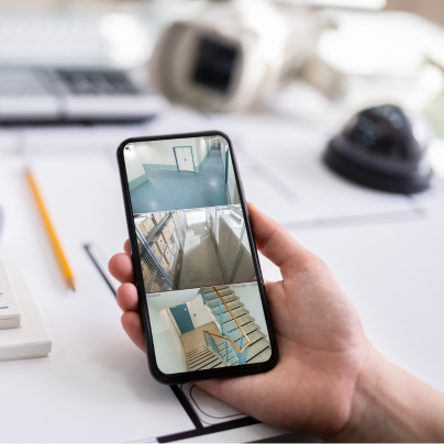 Columbia security camera feed on cell phone